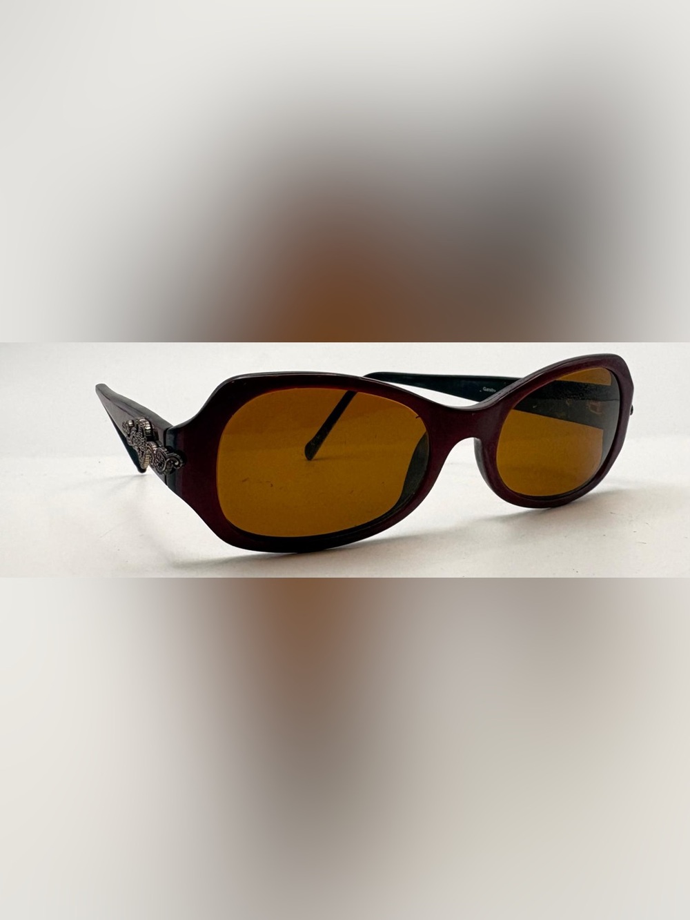 Brighton Gatsby Burgundy Oval Sunglasses Frames Only